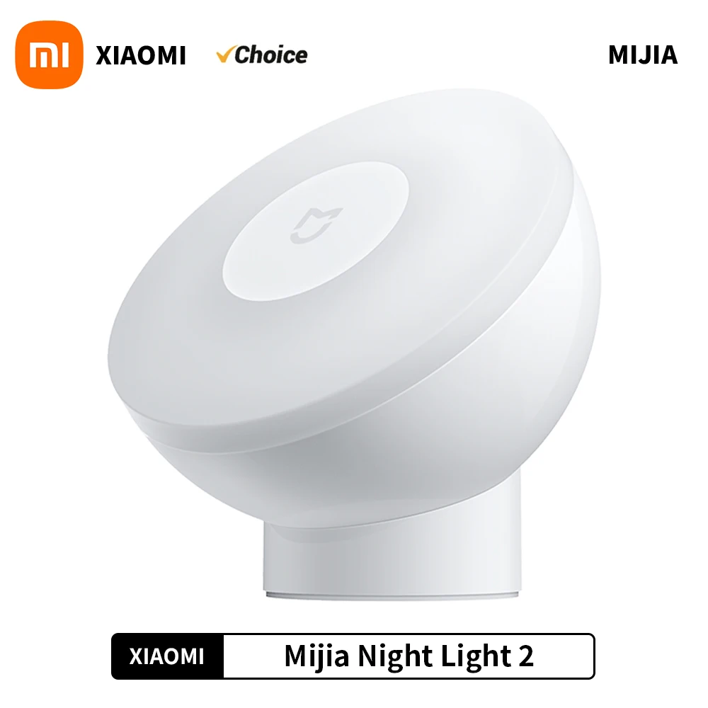 Xiaomi Mijia Led Induction Night Light 2 Lamp Adjustable Brightness Infrared Smart Human Body Sensor with Magnetic Base