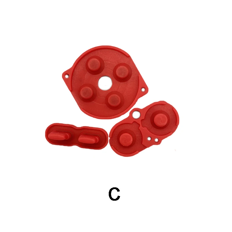 YuXi 1SET untuk GBC alas karet tombol pengganti perekat konduktif silikon bantalan karet tombol alas kunci