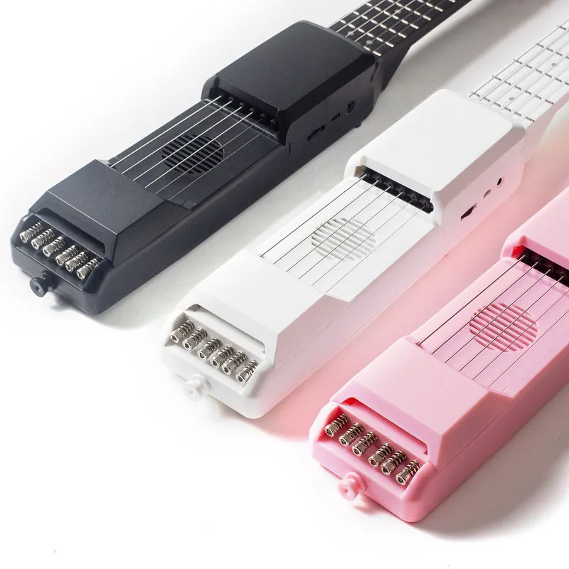 Guitarra eletrônica inteligente com alto-falante embutido, carregamento USB, conexão compatível com Bluetooth, sem sintonia