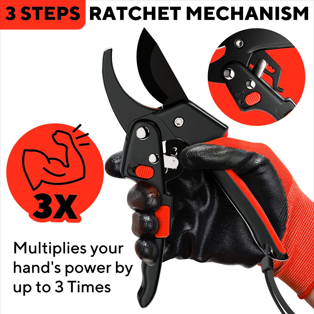 مقص حدائق ممتاز ، مهام بستنة ، أسهل 3 مرات ، التهاب كيندريك أو أيدي ضعيفة ، قطع بسعة S #3