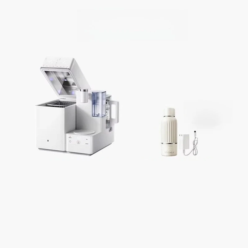 Bottle disinfection cabinet Milk foaming machine Constant temperature kettle Milk shaker Three-in-one feeding table
