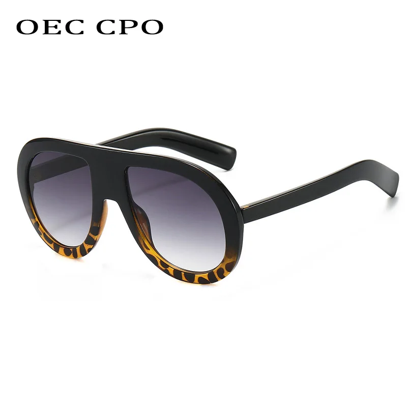 

OEC CPO Oversized Pilot Sunglasses Women 2025 Fashion Gradient Shades UV400 Luxury Square Sun Glasses Female Retro Eyewear