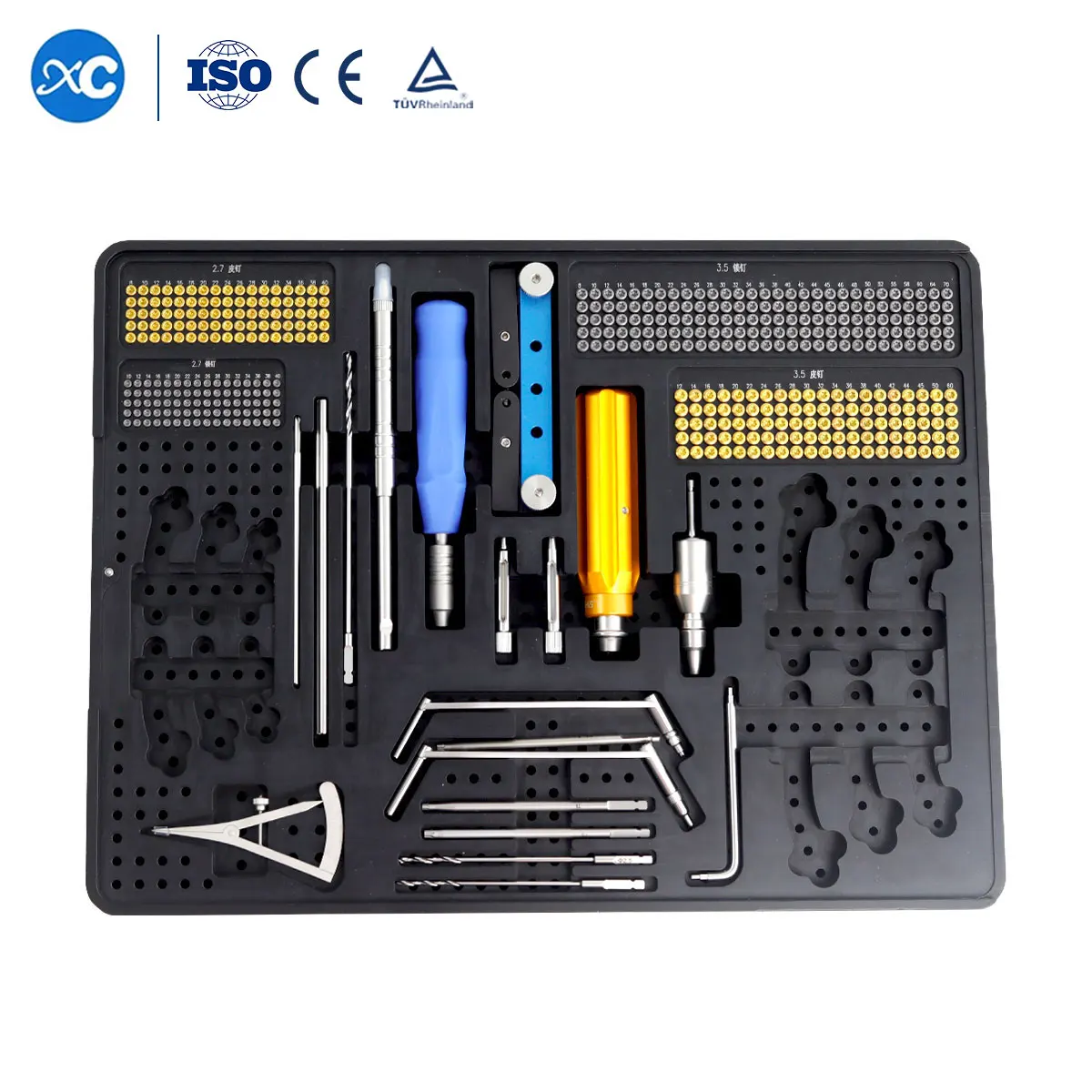 

XC Medico Veterinary Implants Titanium TPLO Locking Bone Plate Animal TPLO Instruments Set For Ortho & Vet Surgery