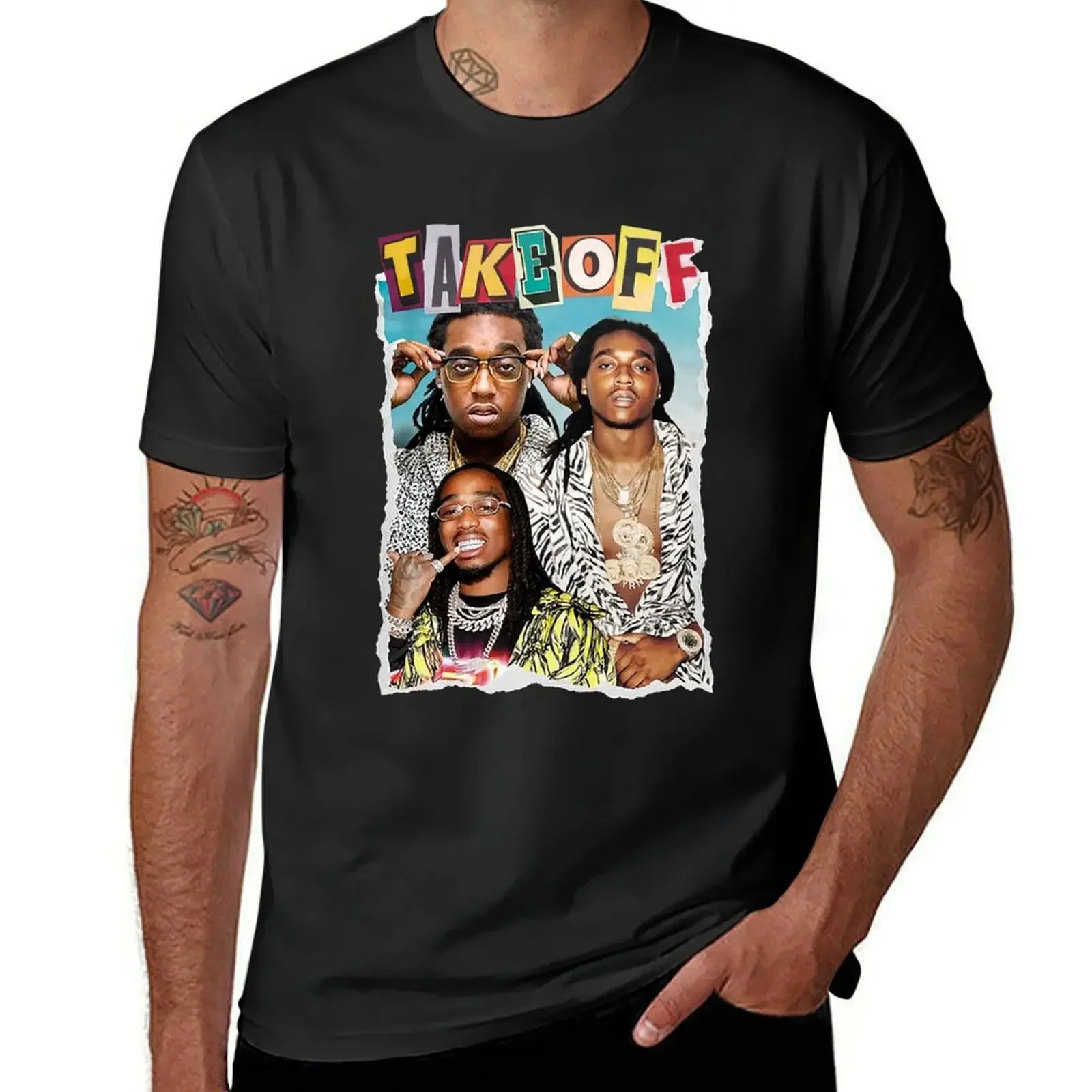 ?Tribute Collage Pict Migos? T-Shirt kawaii clothes customizeds designer shirts mens fashion