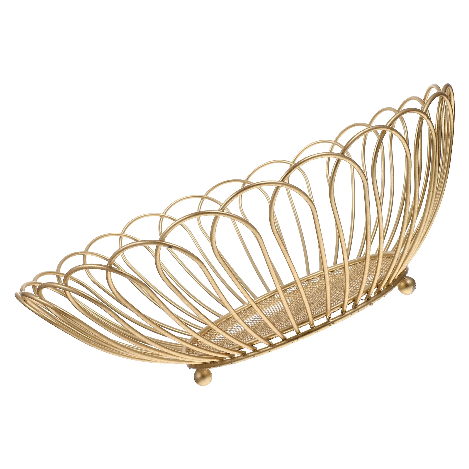 

Fruit Tray with Lid Candies Modern Minimalist Plate Display Golden Decorative Serving