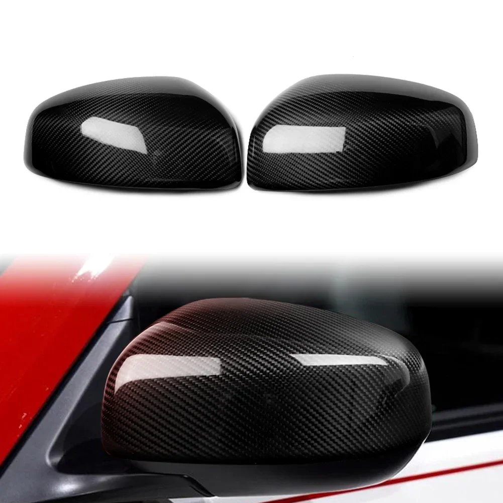 

Real Carbon Fiber Car Side Rearview Mirror Cap Cover Decoration For 2009-2019 Nissan 370Z Z34 All Models