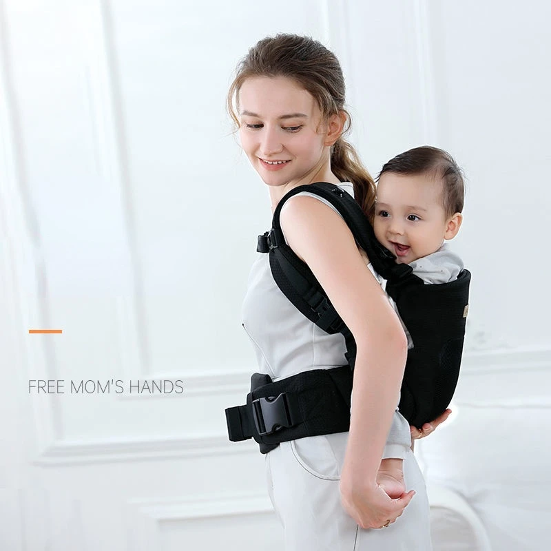 Baby Carrier,Newborn to Toddler, Baby Wrap Backpack Carrier with Lumbar Support＆ Baby Infant Toddler,Horizontal Front Back Carry