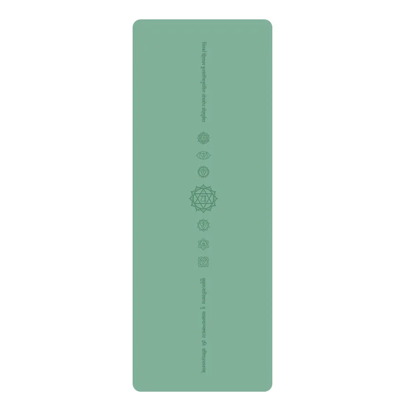 Zen Rhyme PU Natural Rubber Thickened Fitness Non-slip 7 Chakra Yoga Mat Workout Коврик Для Йоги Фитнеса Meditation Gym