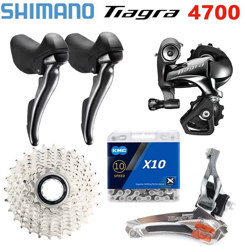 

SHIMANO TIAGRA 4700 10 Speed Road Bike Groupset ST-4700 Shifter RD HG500 28T 32T 34T 10V Cassette X10 Chain 20S Derailleur kit