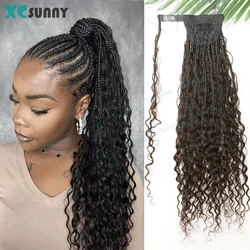 Wrap Around Ponytail Braided Extensions Human hair Wrap Around Ponytail Human Hair Boho Braids Boho Locs For Women