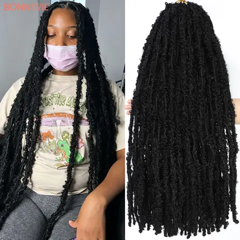 Butterfly Locs Crochet Hair for Black Women Faux Locs Soft Butterflies Distressed Boho Braids Synthetic Dread Locks Extensions