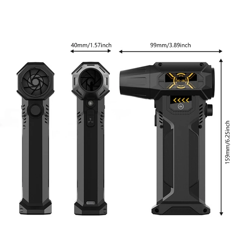 مكنسة كهربائية محمولة صغيرة محمولة باليد 130000 دورة في الدقيقة مكنسة سيارة لاسلكية للتنظيف