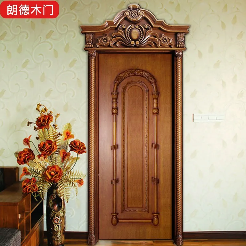 American retro paint set, kitchen and bathroom, bedroom, casement glass European door head, Roman column shape, multi-layer soli
