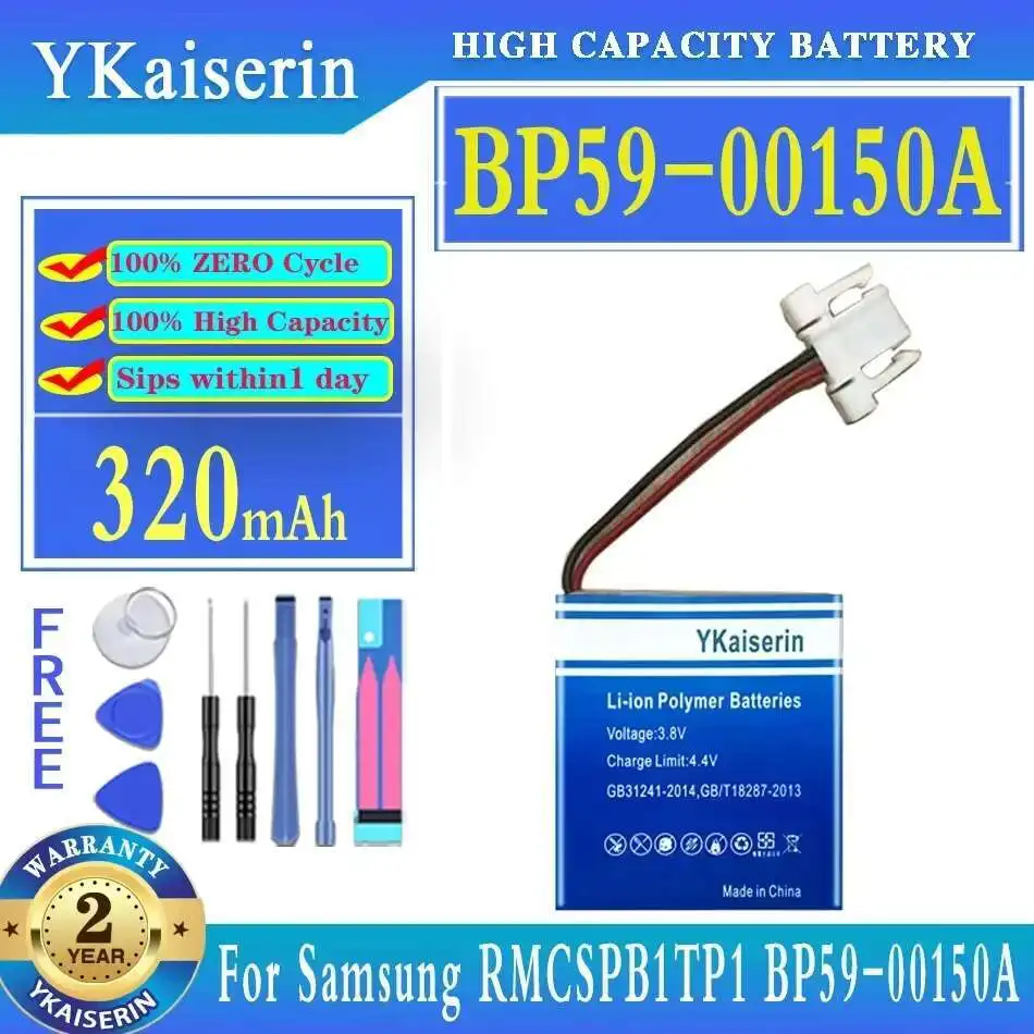 

320mAh For Samsung RMCSPB1TP1 BP59-00150A Remote Control Fast Charging Remote Control Battery