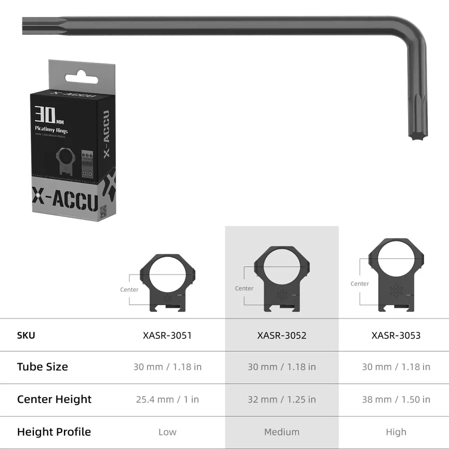 Vector Optics Steel Scope 30Mm Rings 1
