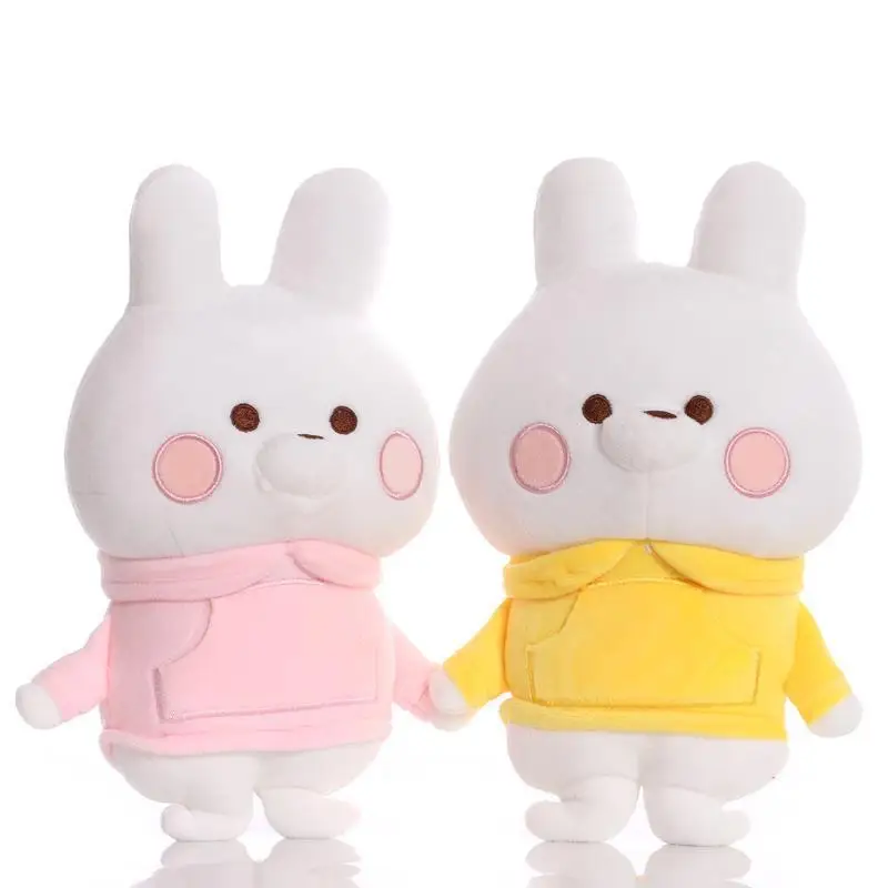 

25cm Couples White Rabbit Doll Soft Cute Kawaii Animal Bunny Plush Toy Birthday Christmas Stuffed Gifts Home Art Decor Aesthetic