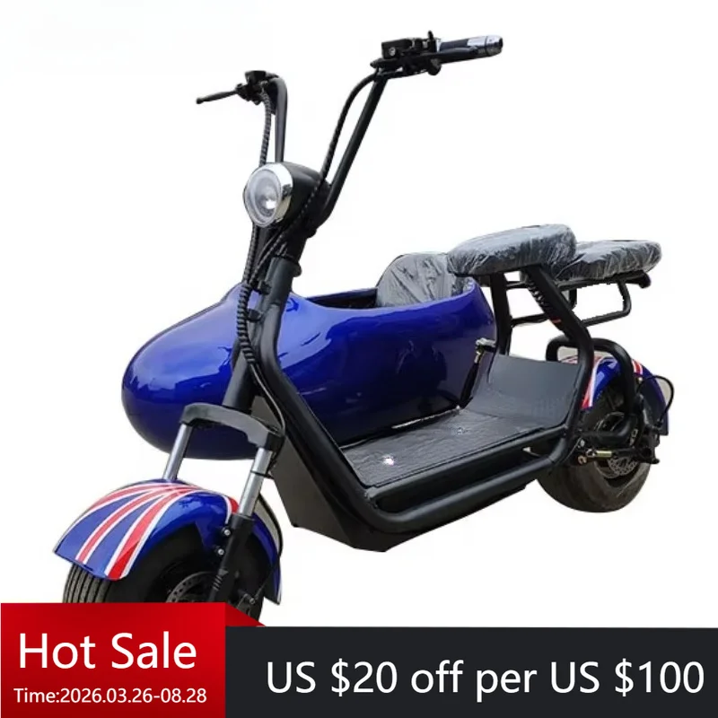 YC Fashion Unfolded 60 V/72 V 1000 W 3 Wheel Electric Scooter Adult Electric Bike Conversion Kit Moped For Sale