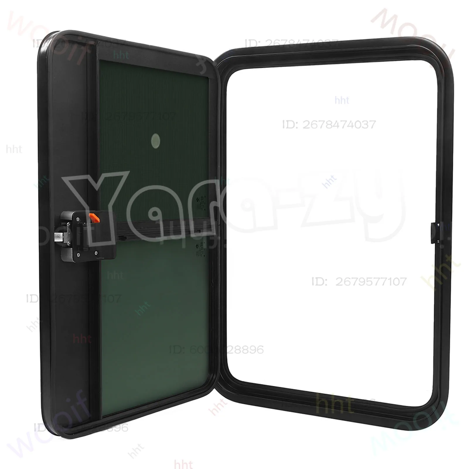 660×910mm RV  Entrance Door with Slide Window UV Proof Heat Insulation Sealed for RV  Trailer