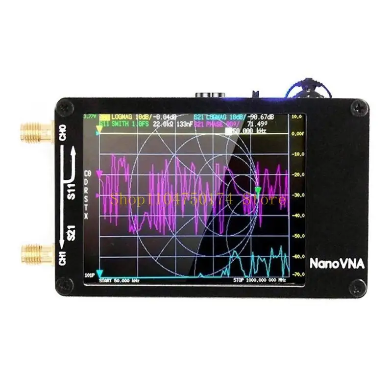 TFT-タッチスクリーン式スタンド型短波MF-HF VHF-UHFアンテナテスター、50KHz-1.5GHz MF-HF VHF-UHFアンテナアナライザー