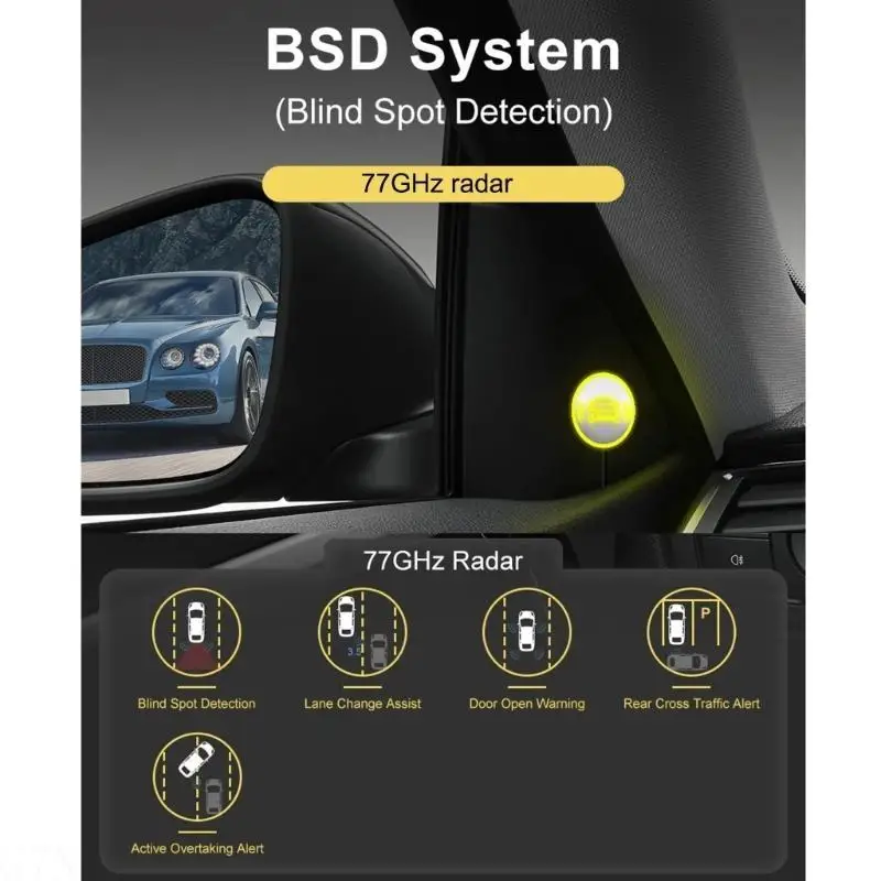 G7NA Spurwechselassistent Millimeterwellenradar Auto BSD System zur Erkennung toter – Detail 4