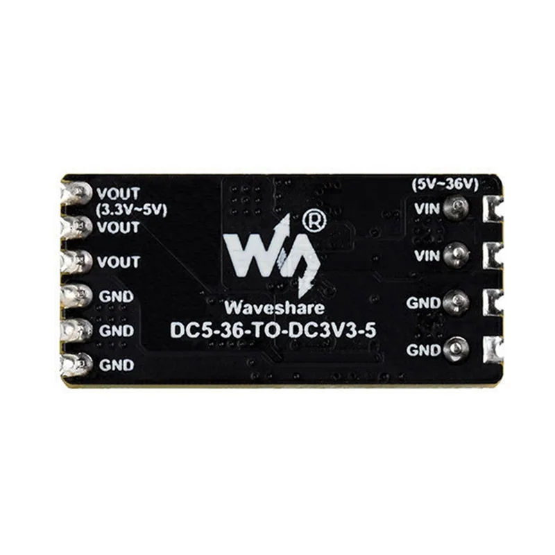 Waveshare DC-DC Mini Módulo Buck 5 ~ 36V Entrada 5V / 3.3V 4A Saída de Tensão Step-Down Mini Módulo de Tensão B-N34R