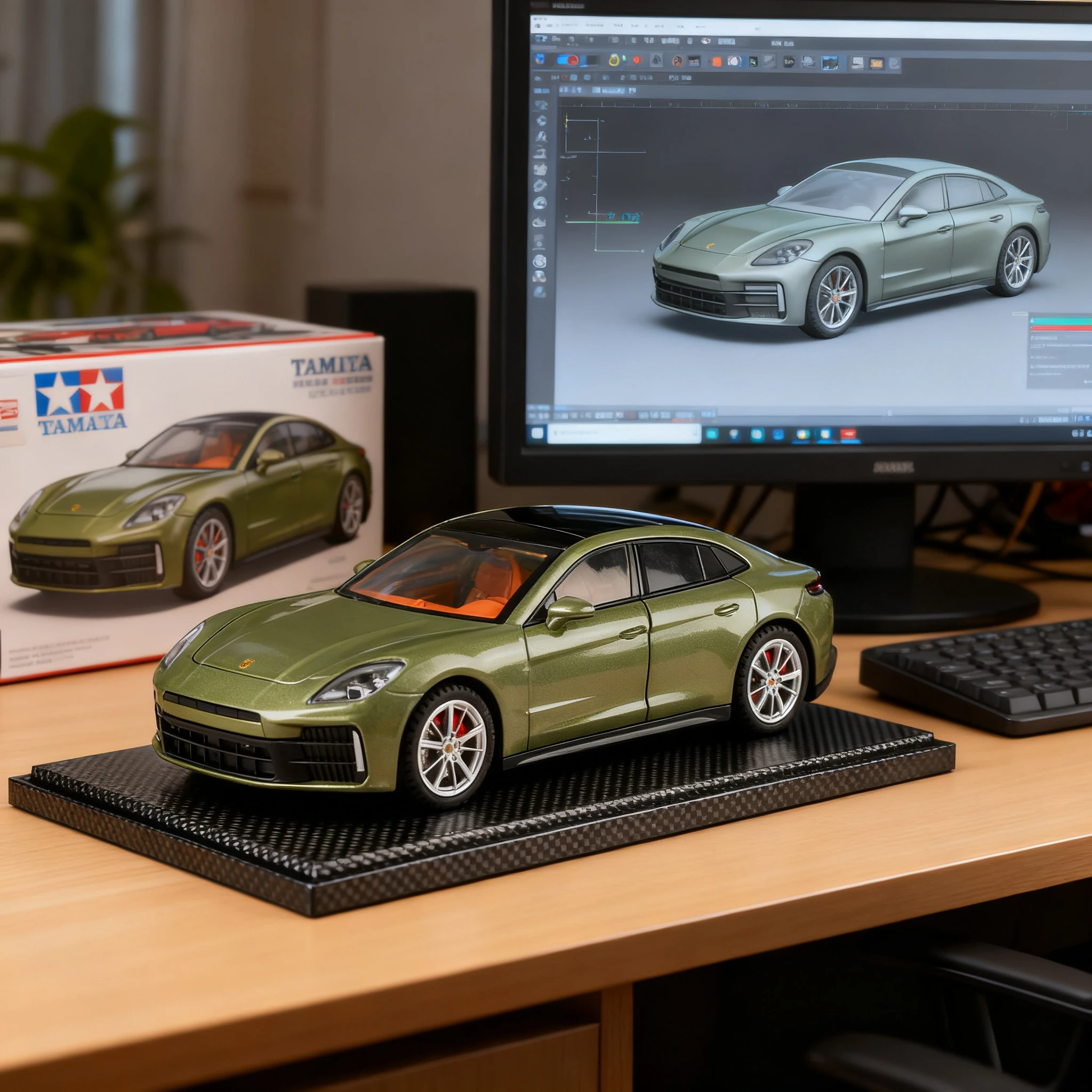 1:24 Porsche Panamera Auto sportiva Simulazione Pressofuso in lega di metallo Modello di auto Suono e luce Tirare indietro Collezione Giocattolo per bambini Regali