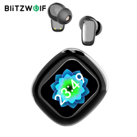 BlitzWolf BW-FYE16 Plus LED Screen TWS Earbuds bluetooth Earphone Colorful Touch Screen Active Noise Cancelling with Speaker