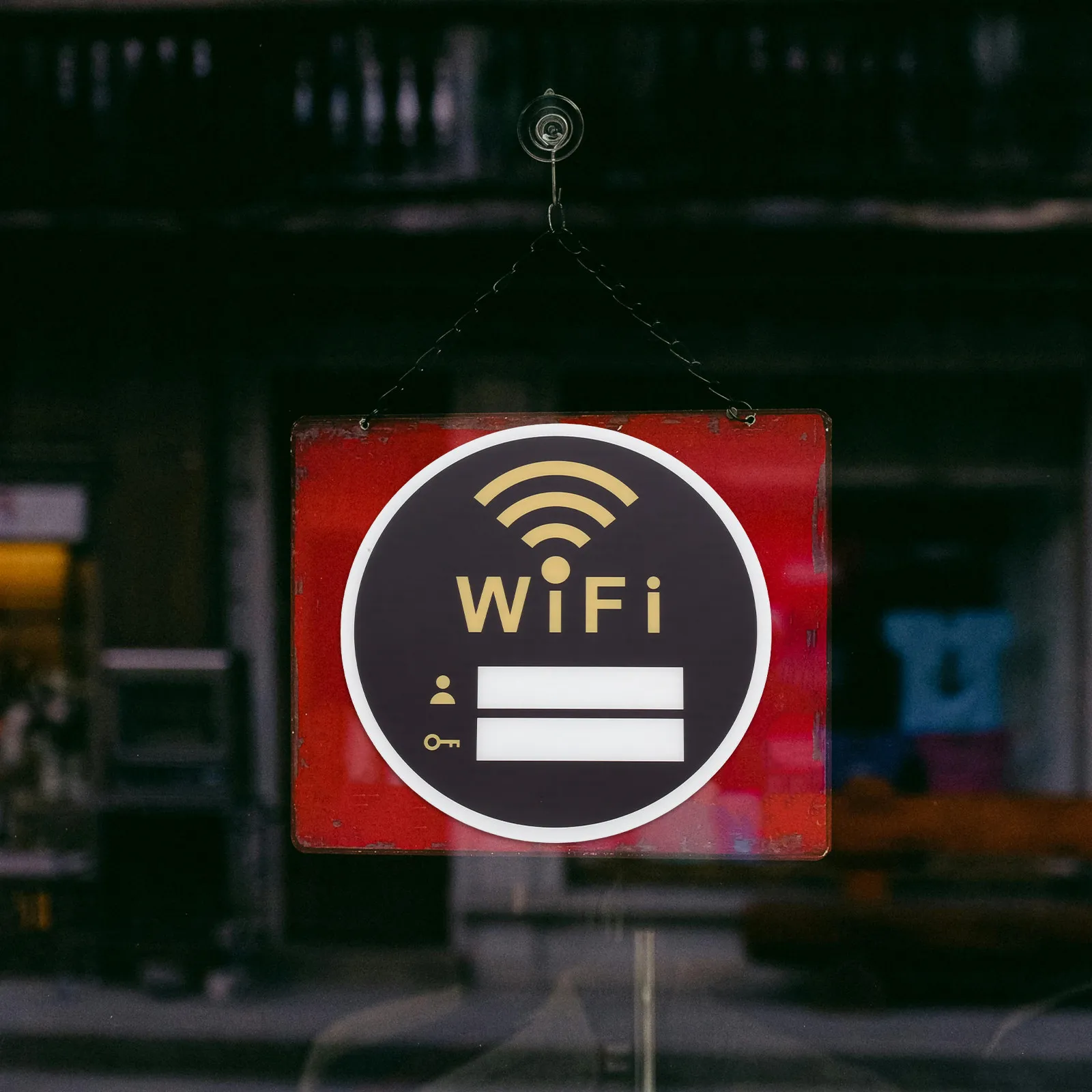 Acrylic WiFi Password Wall Sign 20x20cm Effective Restroom Acrylic Reminder Safe Material Home Hotel Public Toilet Scenic Spot