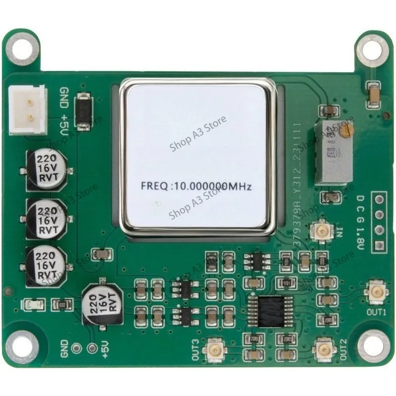 For Pi 4B/5 Upgraded Ultra Low Phase Noise Constant Temperature Crystal Oscillator Clock Board