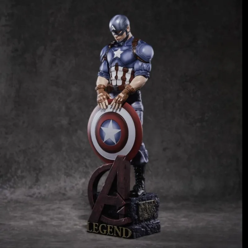 Marvel série capitão américa meninos e meninas bonito e legal anime super-herói escudo figura brinquedo ornamentos como presentes para crianças