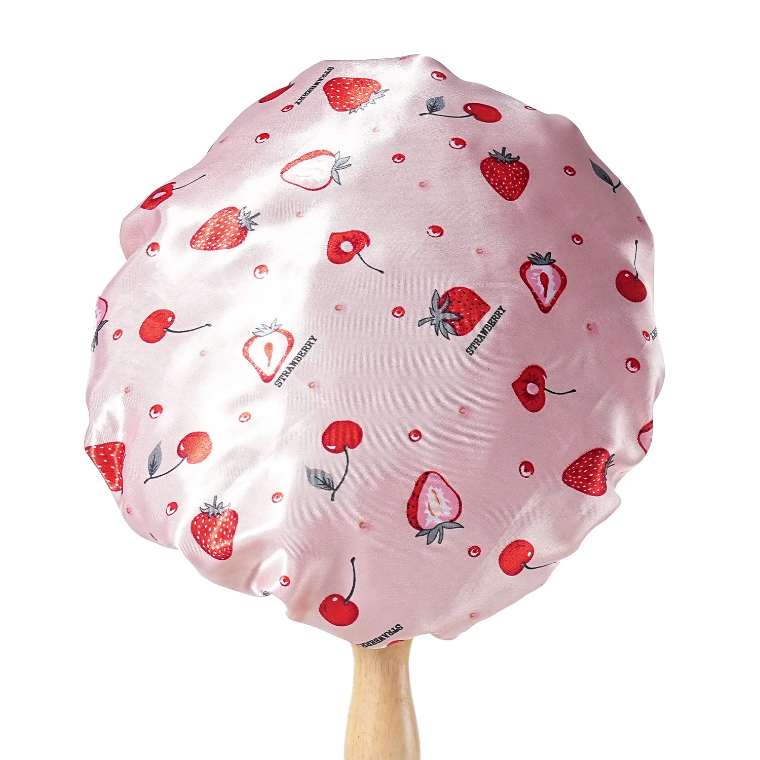Verstellbare seidige Satinkappe mit Cartoon-Motiv, für Babys und Kinder, bedruckt, Satin-Mütze, Schlafmütze für lockiges Haar – Detail 5