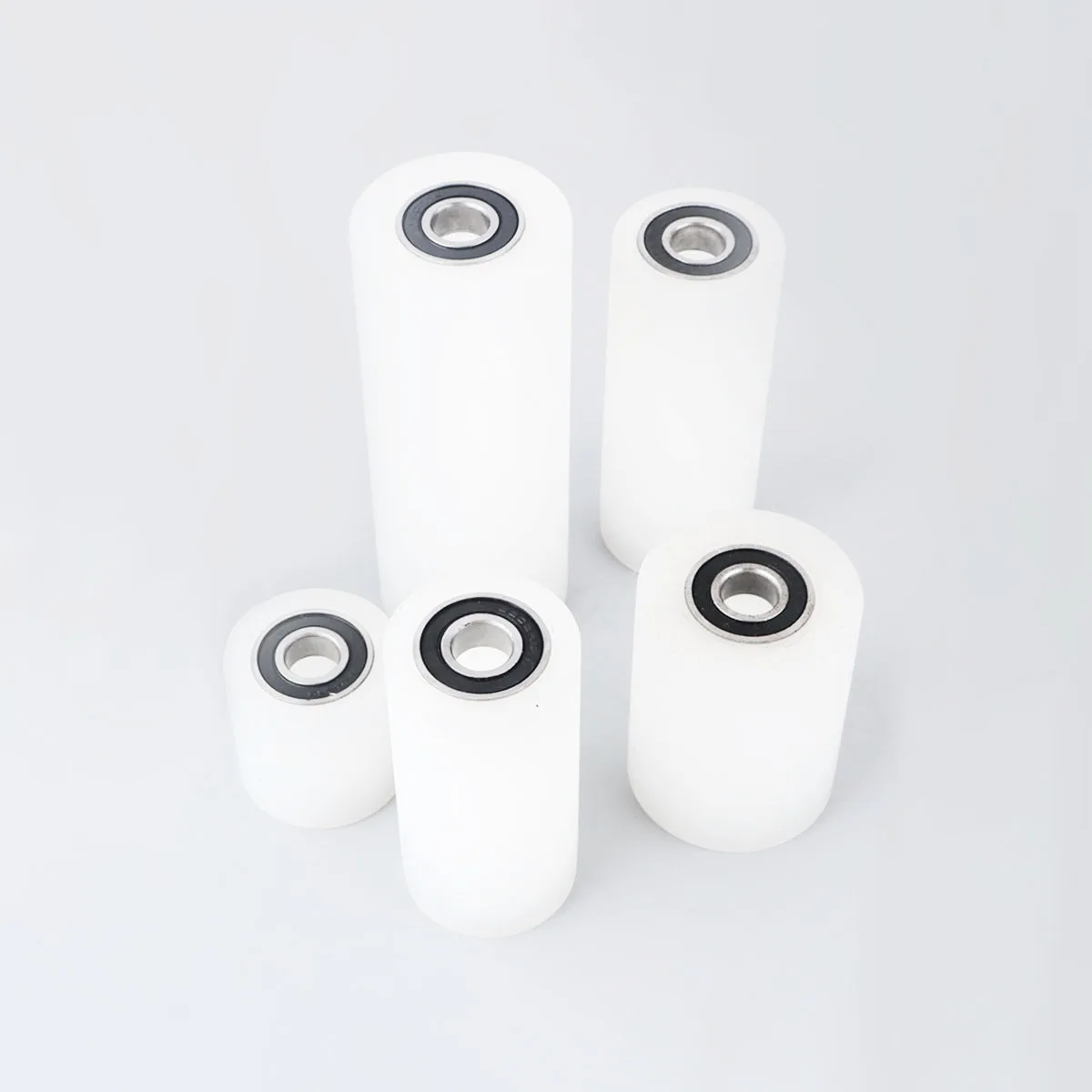 Conveyor Belt Nylon Bearing Pulley / Wear-Resistant Guide Pulley Accessories Fastener