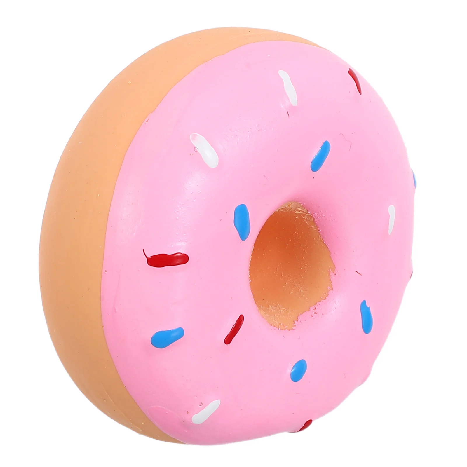 

Donut Dog Latex Chew Ring Medium Large Dogs Squeaky Interactive Puppy Teething Grinding Chew Small Squeaky