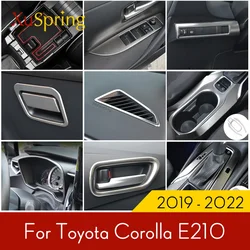 Car A Pillar Air Outlet Bezel Trim Ring Frame Stickers Inner Garnish For Toyota Corolla 2019 2021 2022 2023 2024 E210 12TH