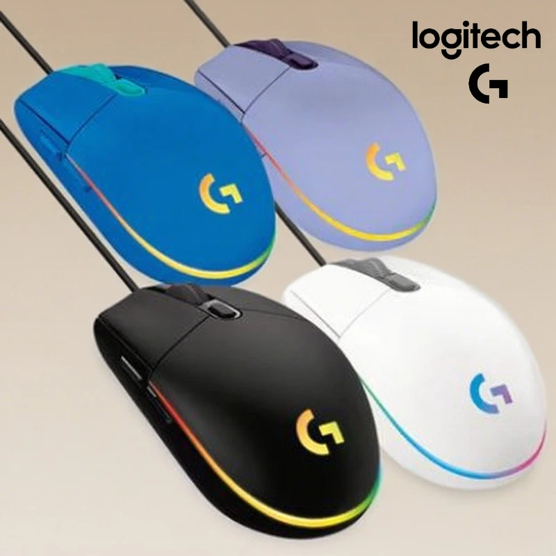 

Logitech G102 Gaming Mouse - Lightsync RGB, High Precision Sensor, 6 Programmable Buttons, 85g Lightweight Design,