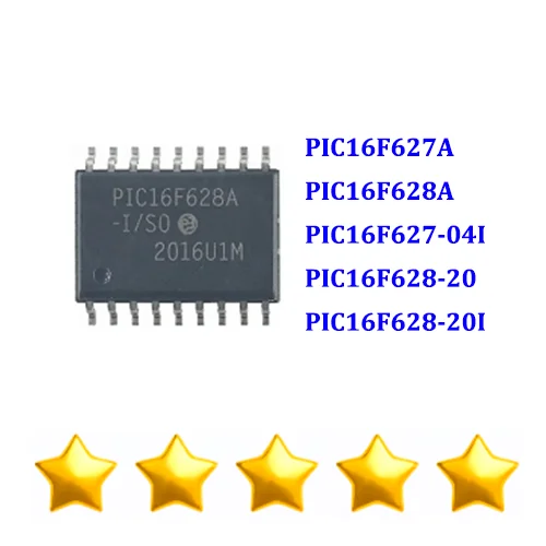 5PCS PIC16F627A PIC16F628A PIC16F627-04I PIC16F628-20 PIC16F628-20I 100% Brand New Original IC Chip