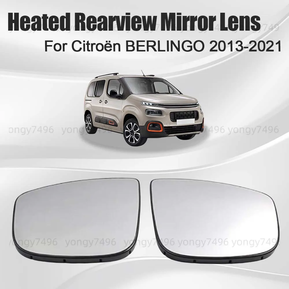 

Car Wide Angle Heated Rearview Mirror Lens For Citroen BERLINGO 2013 2014 2015 2016 2017 2018 2019 2020 2021 Cars Accessories