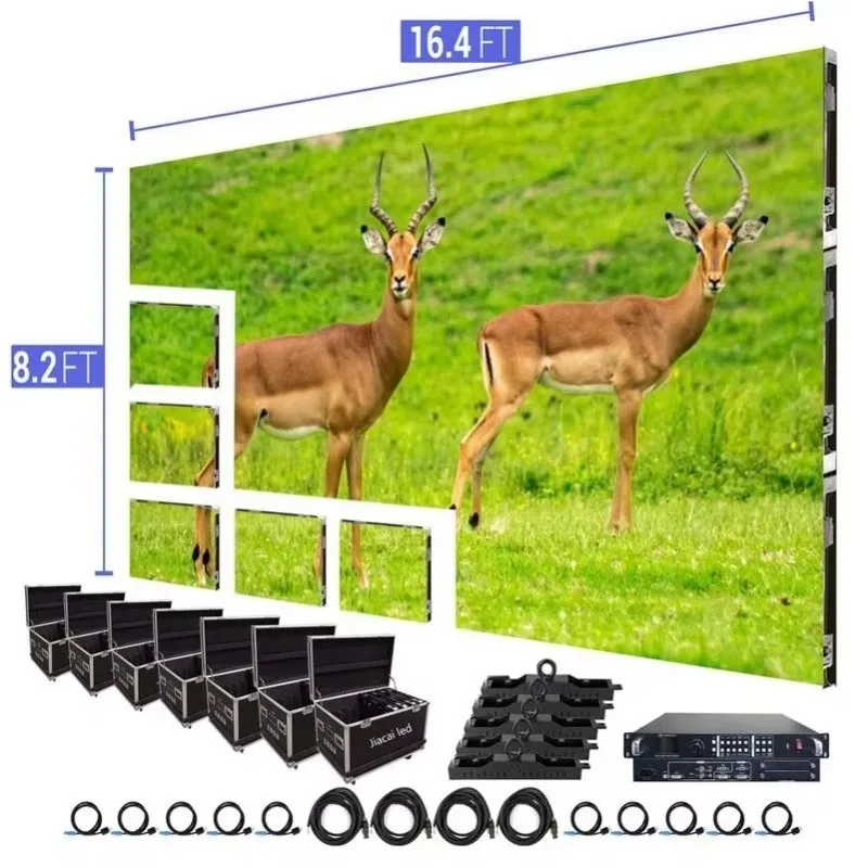 

High Resolution SMD Full Color P2.604 Outdoor Rental LED Screen Stage Performance Backdrop Video Wall Panel Commercial Display