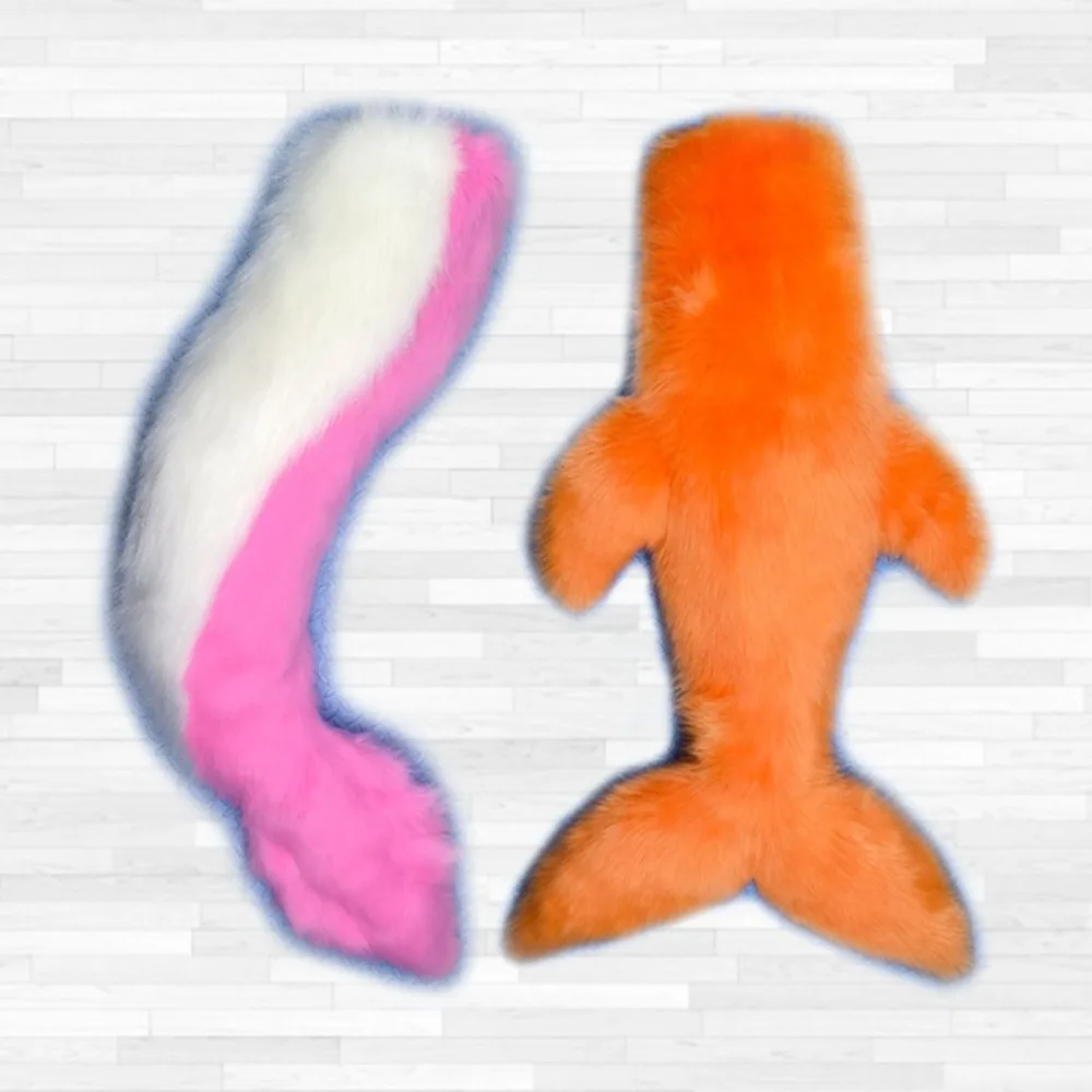 Handwork Customized Furry Mop Tail Optional Color Animal Suit Dragon Tail Furry Big Tail Anime Game Dragon Tails Cosplay Props