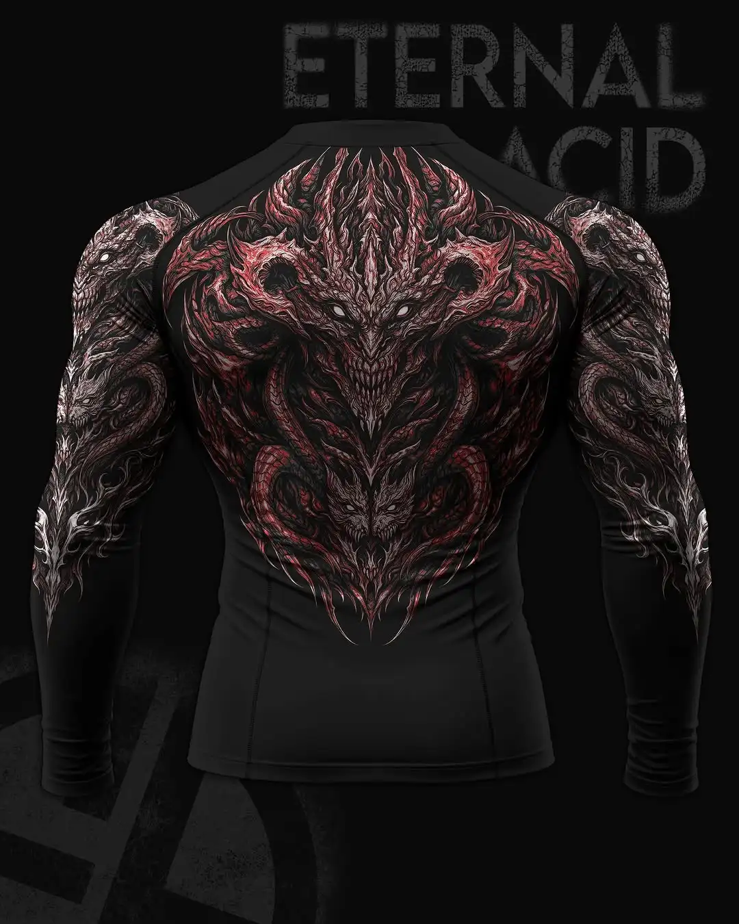 01-Men's Compression Long Sleeve Sports Shirt Workout Tops Gym Compression Breathable High Stretch