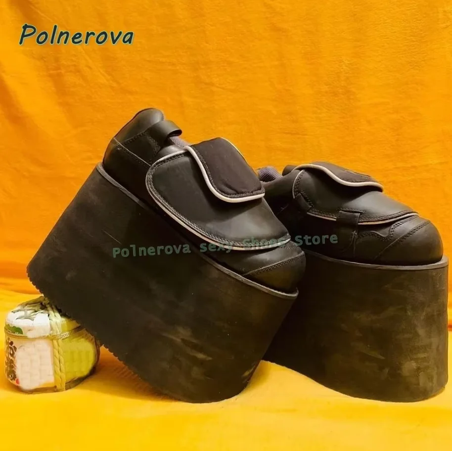 Zapatillas Deportivas Góticas Y2K con Plataforma Punk para Mujer, Suela Gruesa, Cierre de Velcro, Botines Casuales de Moda, Estilo Urbano, Novedades 2026