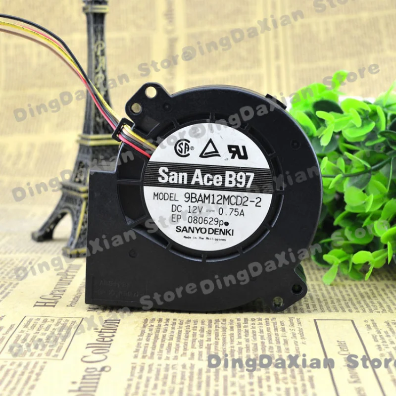 D FOR San Ace B97 9BAM12MCD2-2 9 CM DC 12V 0.75A 4 Pin Turbo Cooling Fan