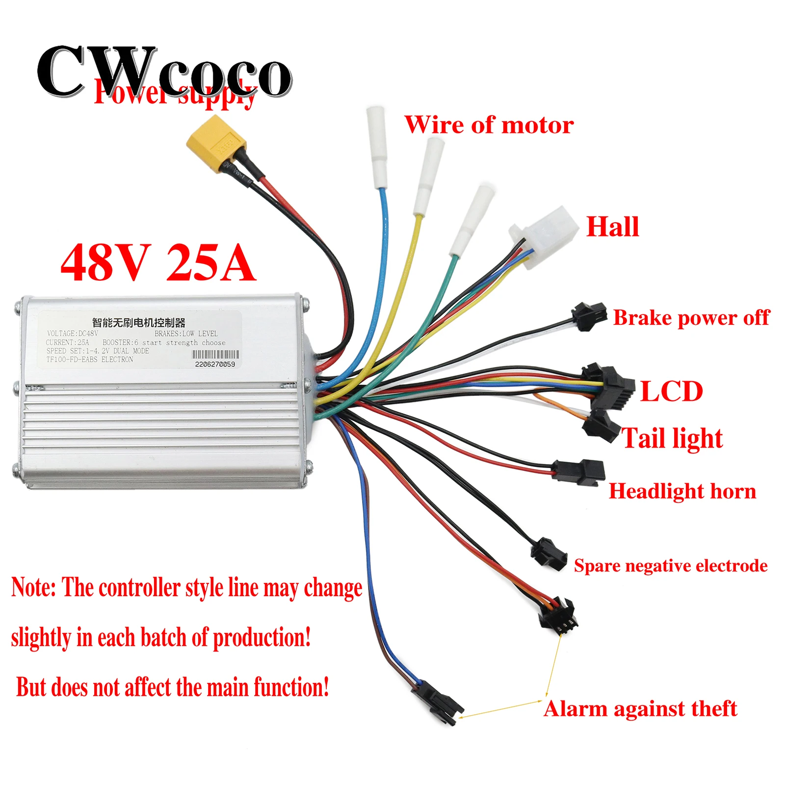 36V 48V 500W 800W Brushless Motor Controller TF-100 LCD Display Meter For Kugoo M4 Electric Scooter Bike Modification