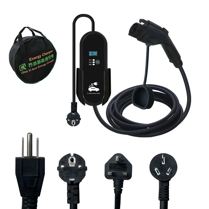 

New Condition 3.5KW Portable EV Charger For Type1 Electric Vehicles AC EV 16A Portable Charging Stations