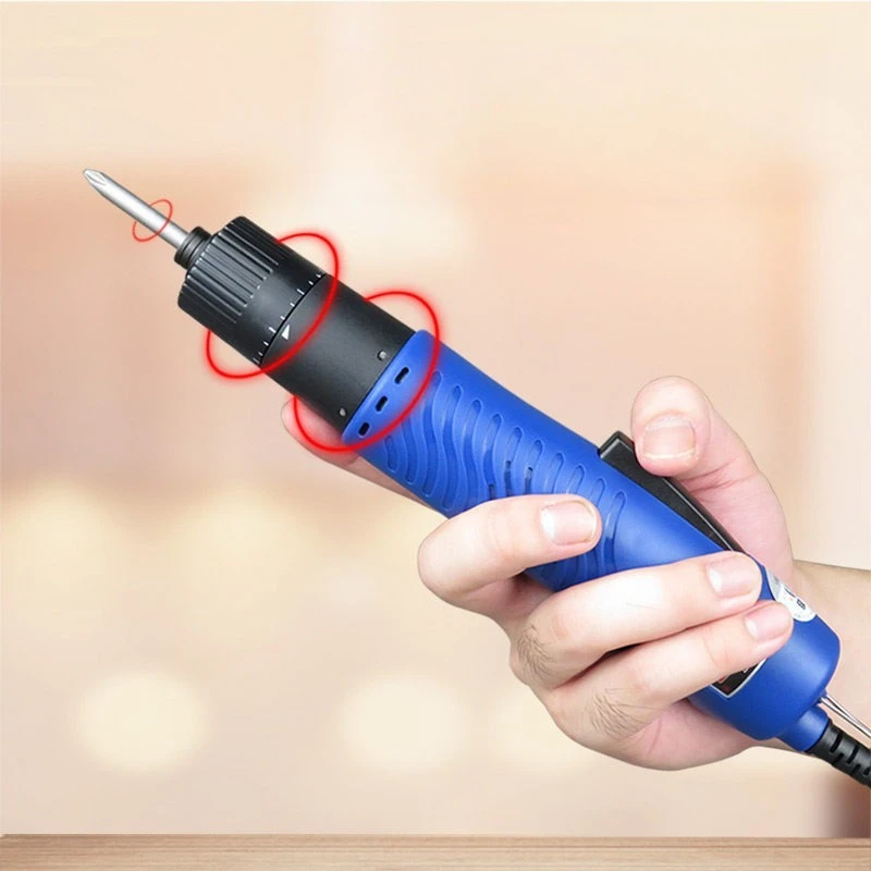 Electric Screwdriver Handheld Corded Electric Screw Driver Adjustable Torsion 1/4-in Screw Bit Diameter Repair Tool