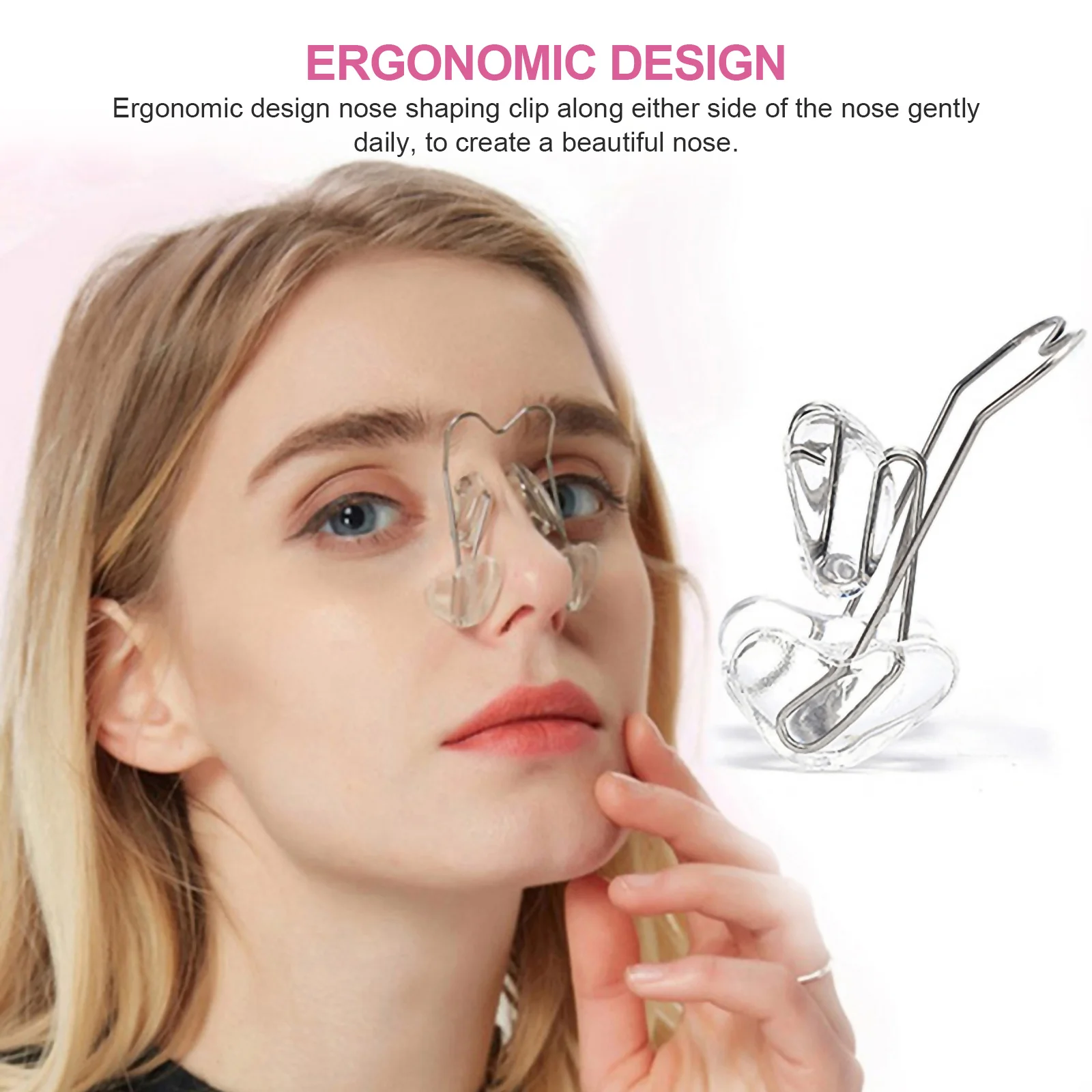 

Nose Bridge Clip Premium Material Nose Slimming Shaper for Men Women Non-Skid Lifting Beauty Device Women Beauty Tool