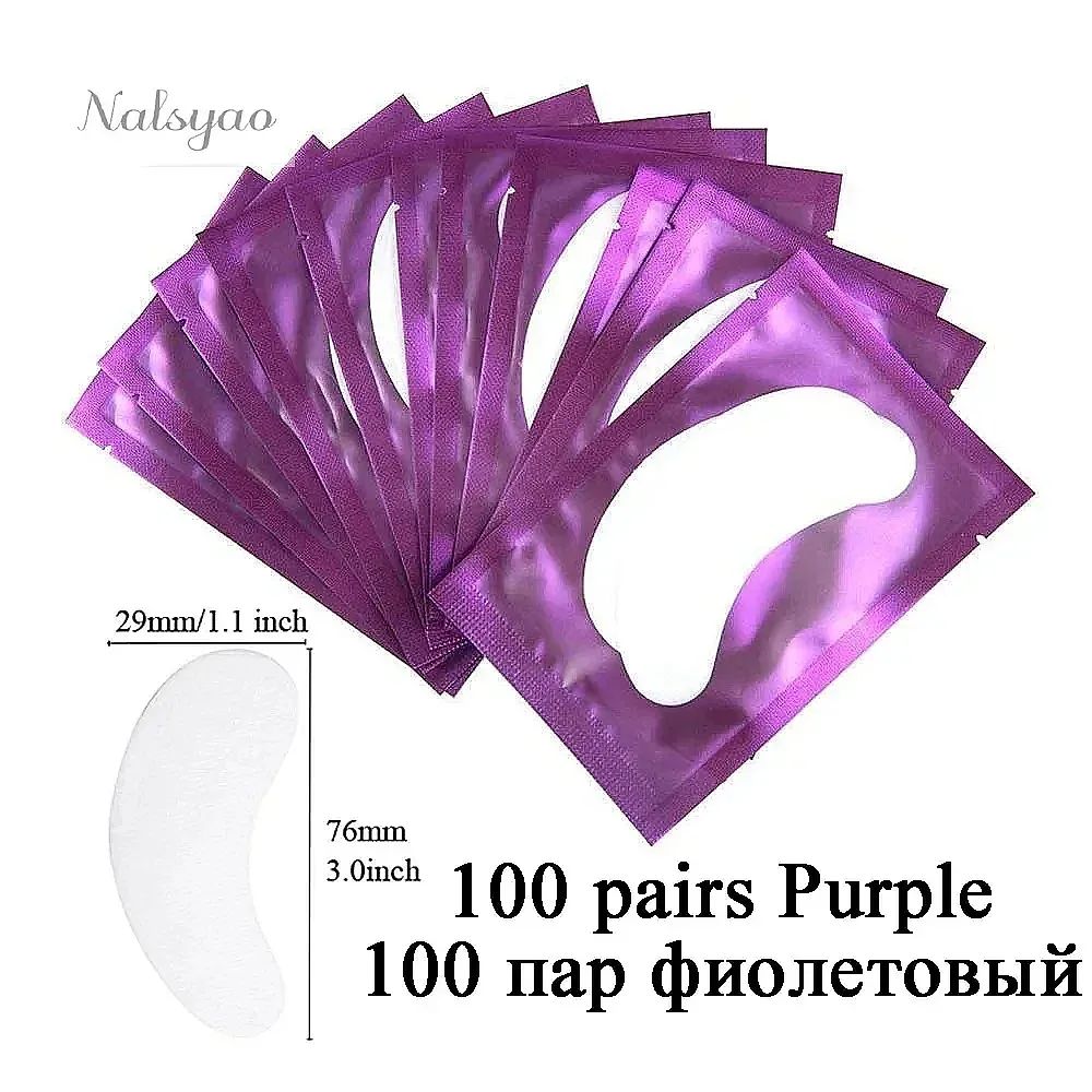 50pairs Under Eye Patches for Eyelash Extensions, Lash Stickers, Professional Lash Extension Supplies for Eyelid Protection