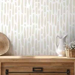 Paint Brush Dotted in Sand Wallpaper,Abstract Removable Peel and Stick Wallpapers, Traditional Pre-pasted Wallpaper