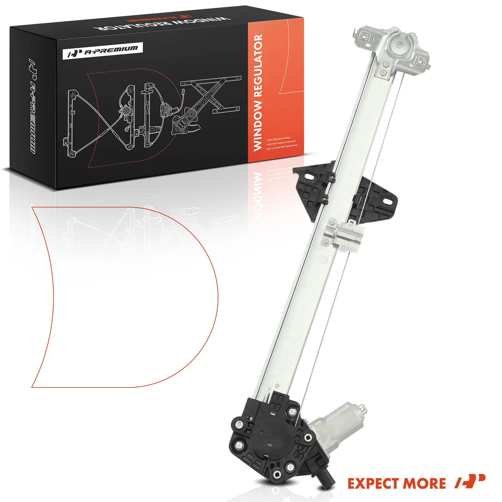 A-Premium Front Driver Side Power Window Regulator with Motor for Honda Crosstour 2012-2015 Accord Crosstour 2010-2011