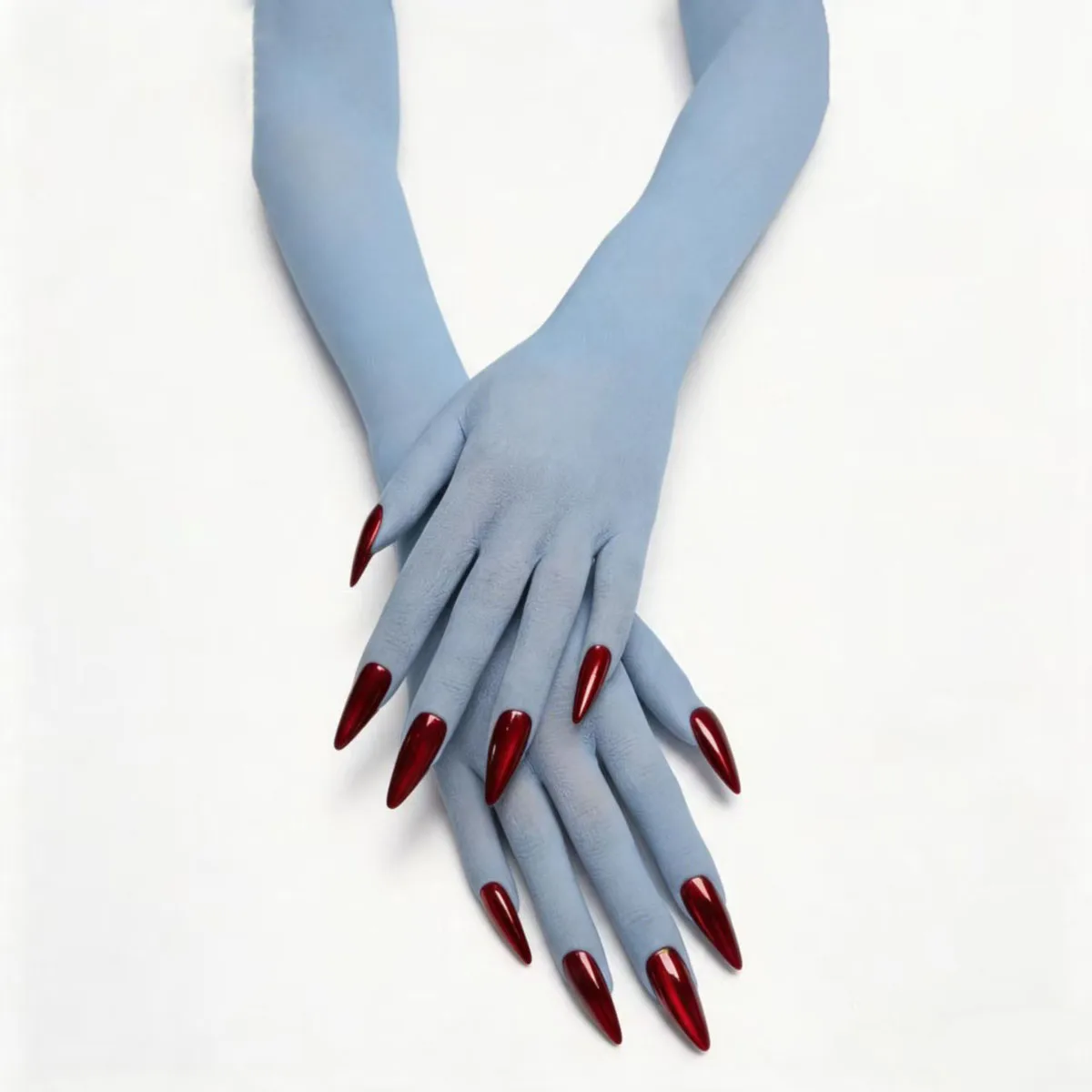 Ultradünne nahtlose Strumpfhandschuhe – 3D-Katzenaugen-Nagelabdeckungen – modische Fünf-Finger-Strumpfhandschuhe – dekorative Handschuhe – Detail 27